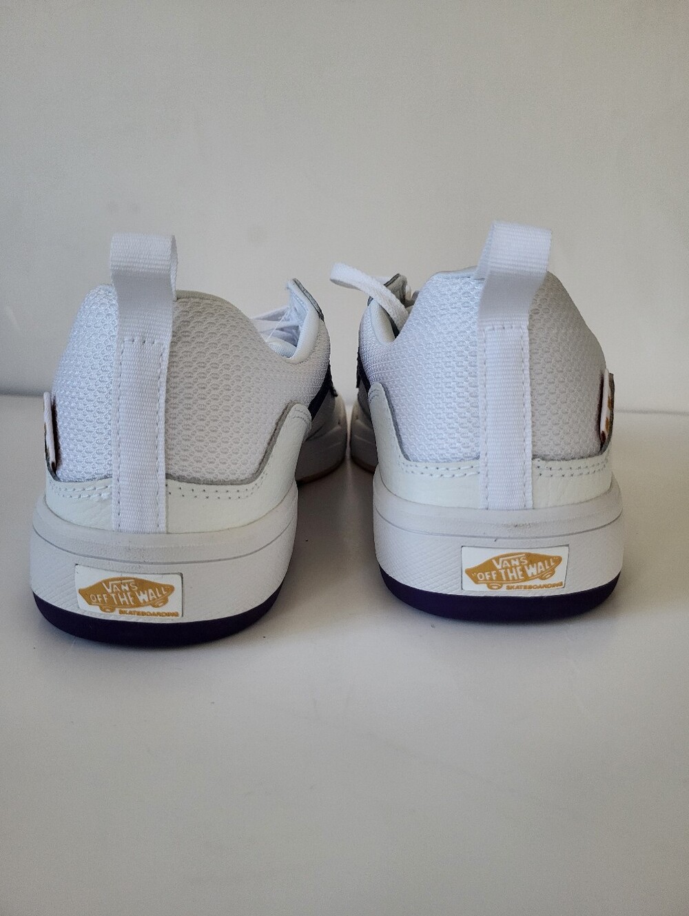 Vans Skate Zahba White Athletic Sneakers Purple Yellow Accents Mens 11 - Picture 8 of 13